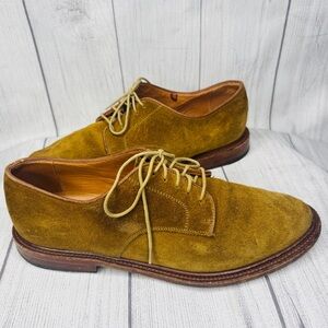 Velasca Milano Men’s Brown Tan Suede Size 41.5 US 8 Summer Derby Shoes‎